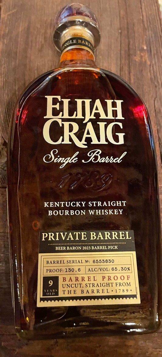 Elijah Craig Private Barrel "Beer Baron 2023" Barrel Proof